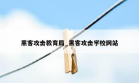 黑客攻击教育局_黑客攻击学校网站