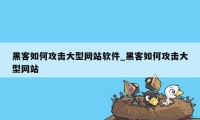 黑客如何攻击大型网站软件_黑客如何攻击大型网站