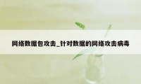 网络数据包攻击_针对数据的网络攻击病毒