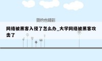 网络被黑客入侵了怎么办_大学网络被黑客攻击了